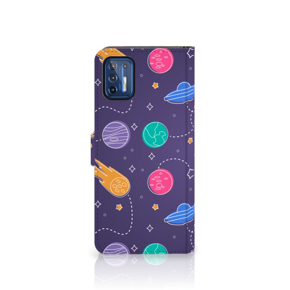 Motorola Moto G9 Plus Wallet Case met Pasjes Space