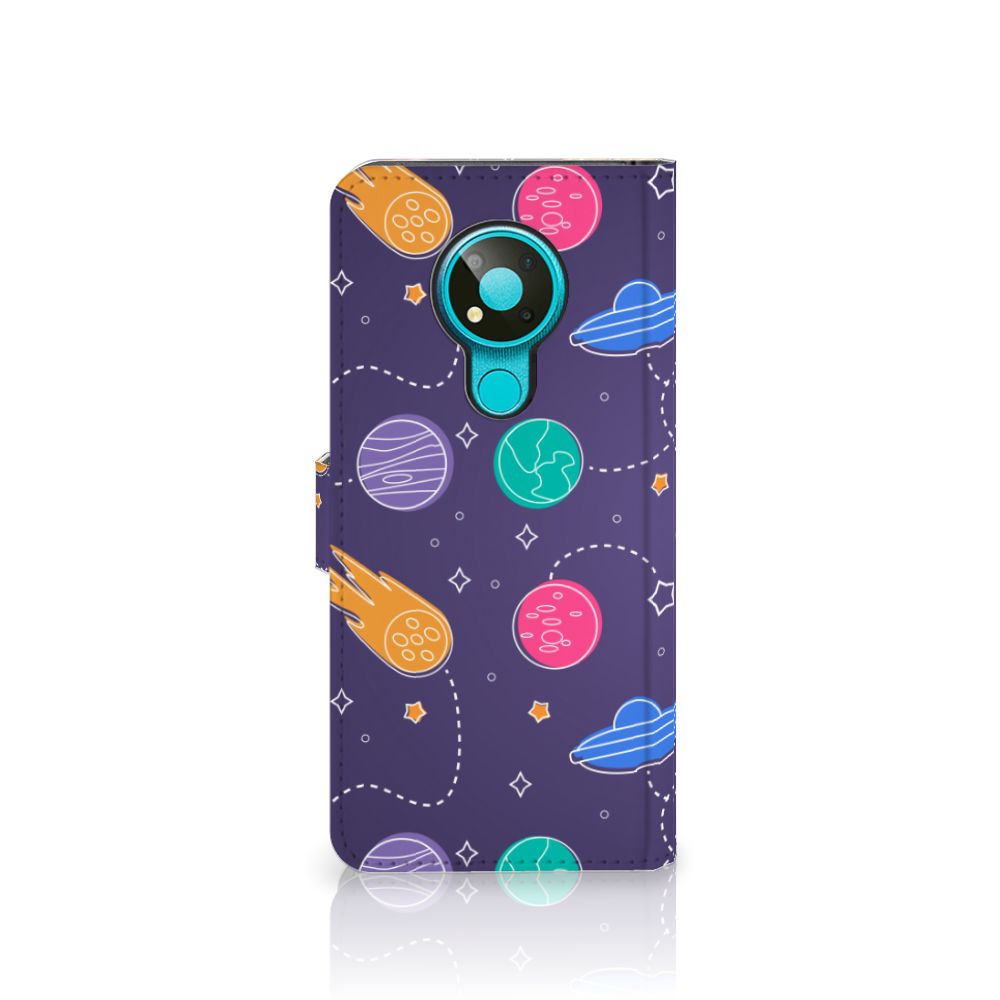 Nokia 3.4 Wallet Case met Pasjes Space