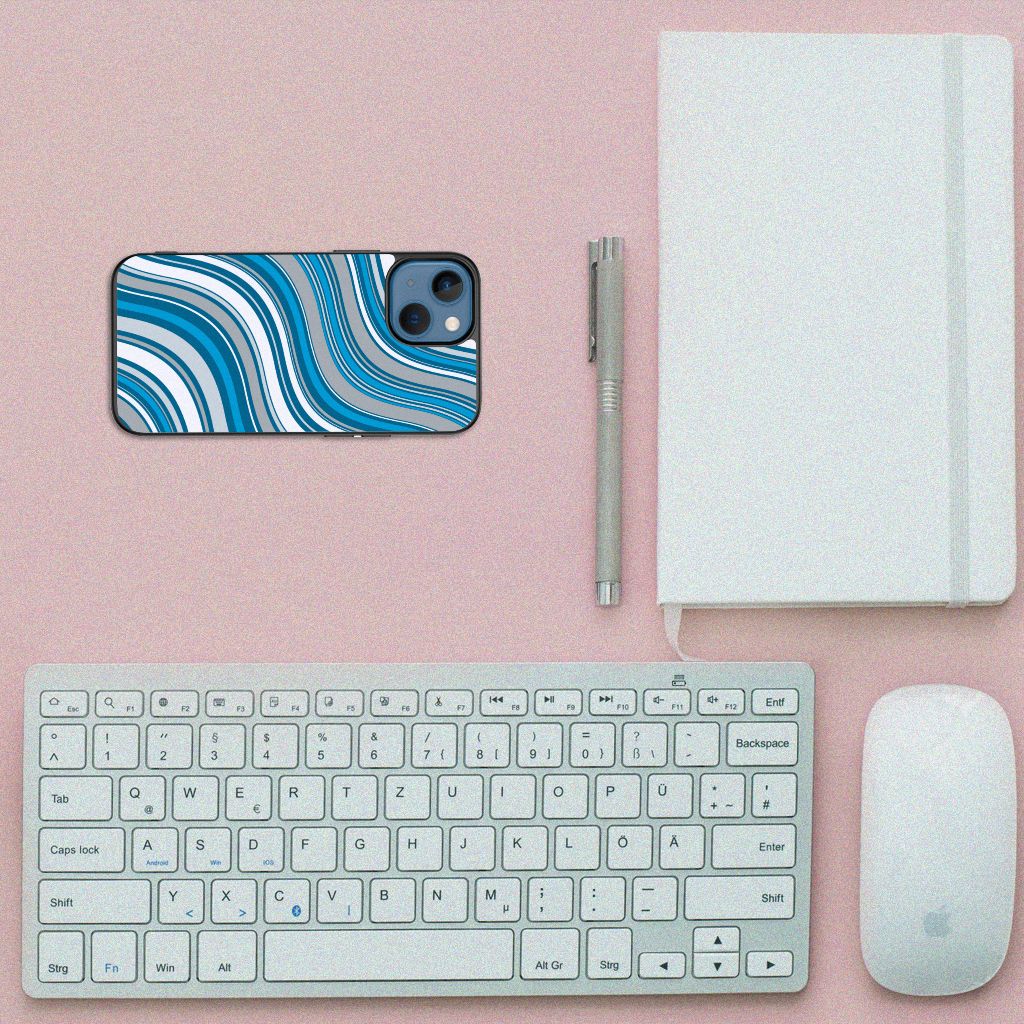 Apple iPhone 13 mini Back Case Waves Blue B2C Telecom