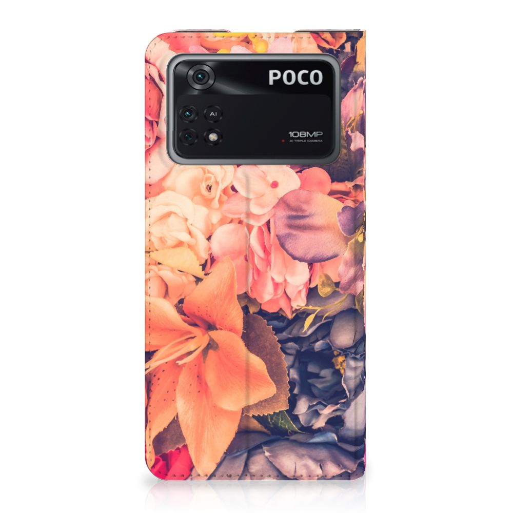 Poco X4 Pro 5G Smart Cover Bosje Bloemen - B2C Telecom