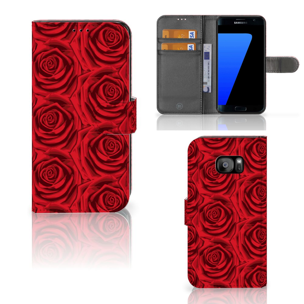 Samsung Galaxy S7 Edge Hoesje Red Roses