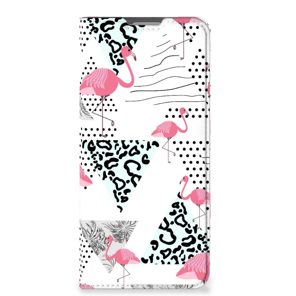 OPPO Reno8 Lite Hoesje maken Flamingo Triangle - B2C Telecom