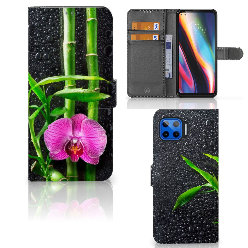 Motorola Moto G 5G Plus Hoesje Orchidee