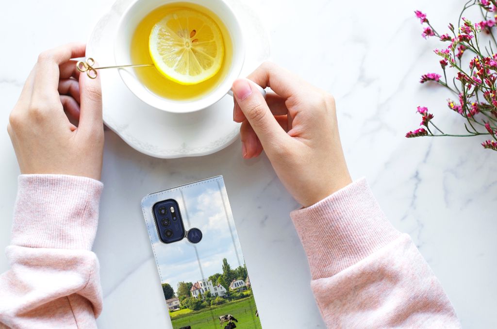 Motorola Moto G60s Hoesje maken Koeien - B2C Telecom