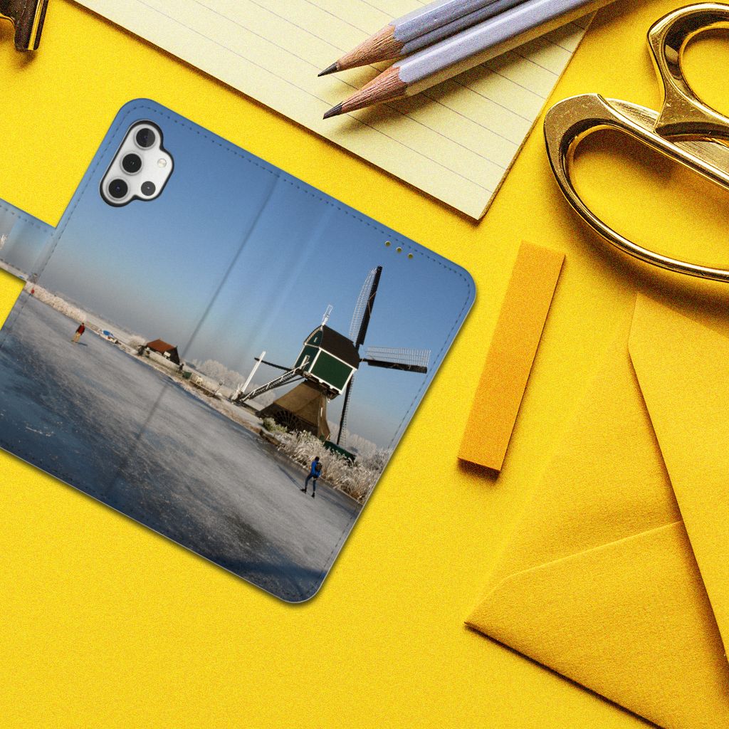 Samsung Galaxy A32 4G Flip Cover Schaatsers