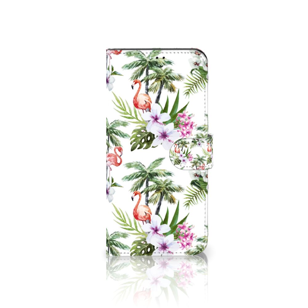 Samsung Galaxy A23 Telefoonhoesje met Pasjes Flamingo Palms