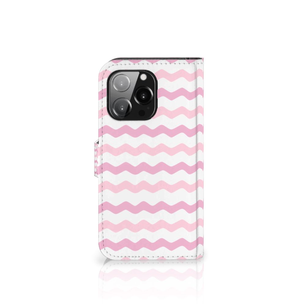 iPhone 13 Pro Telefoon Hoesje Waves Roze