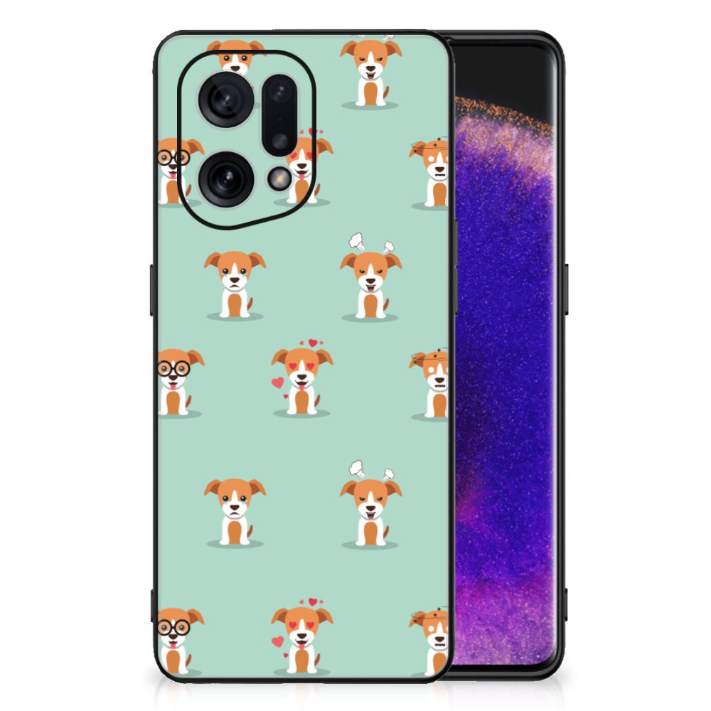 OPPO Find X5 Dierenprint Telefoonhoesje Pups