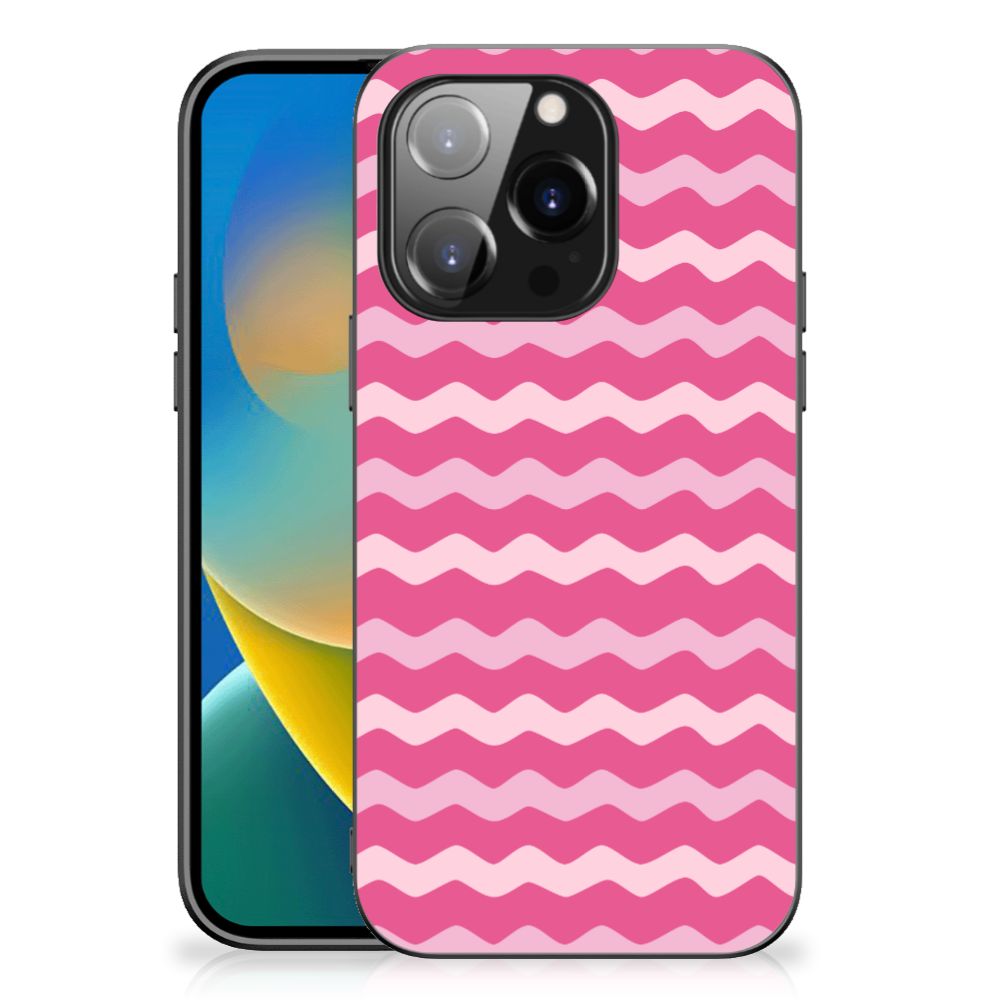 iPhone 14 Pro Back Case Waves Pink B2C Telecom