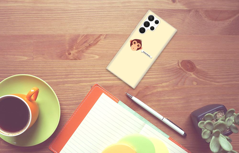 Samsung Galaxy S22 Ultra Telefoonhoesje met Naam Monkey B2C Telecom