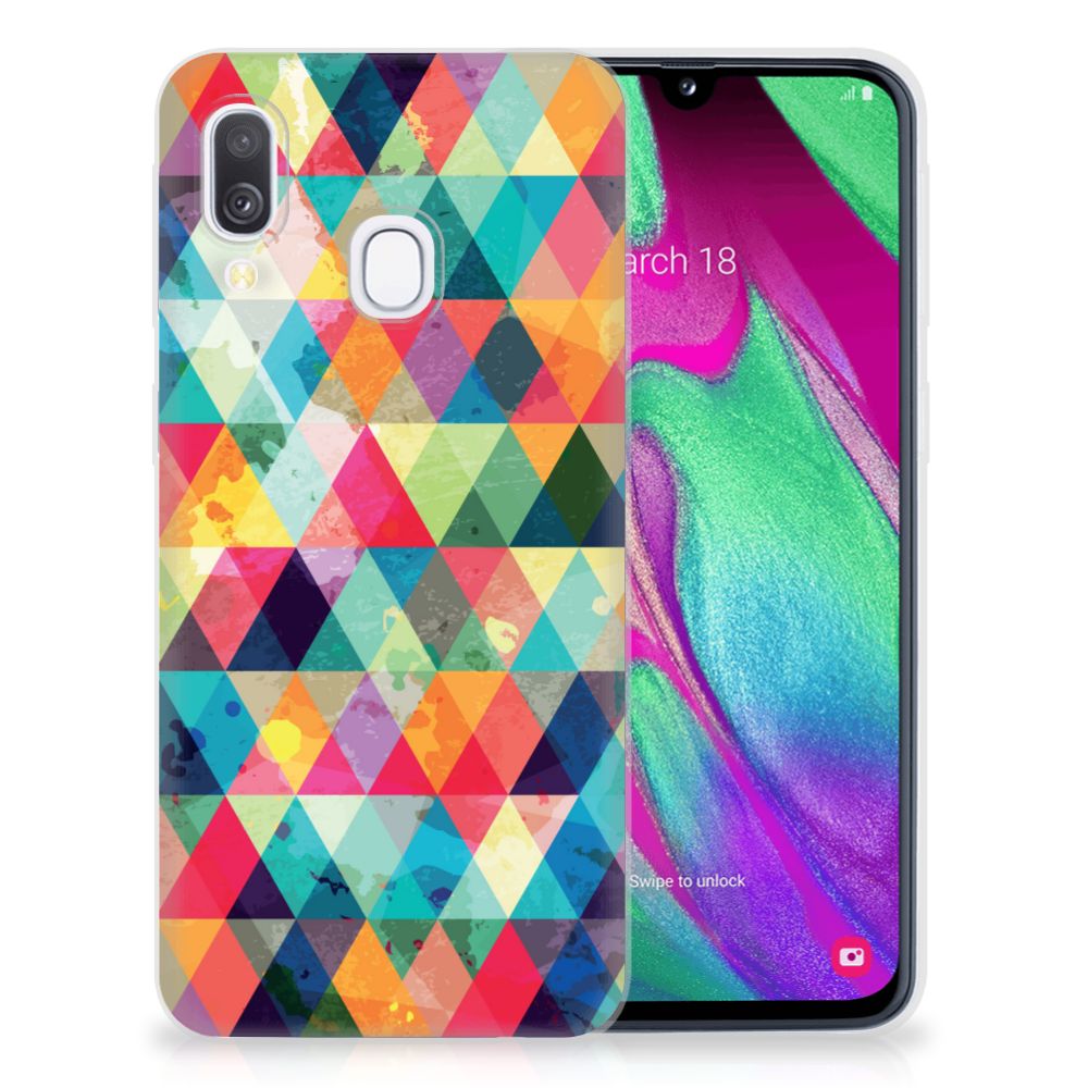 Samsung Galaxy A40 TPU bumper Geruit