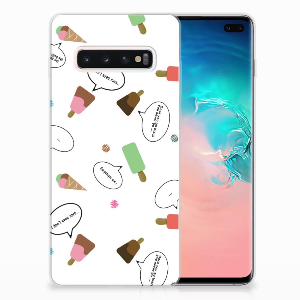 Samsung Galaxy S10 Plus Siliconen Case IJsjes