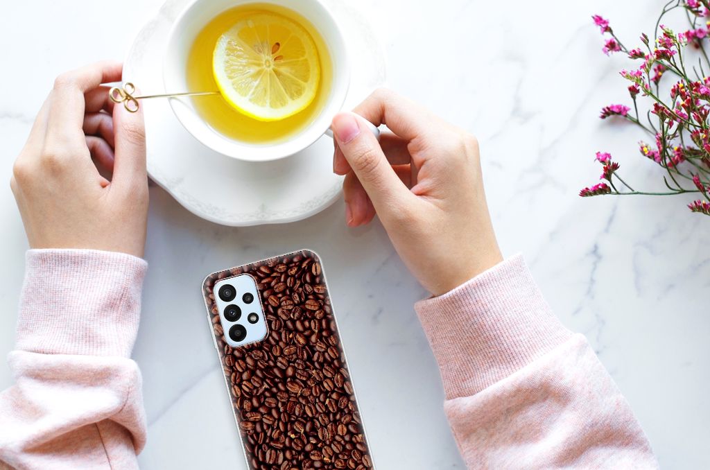 Samsung Galaxy A23 Siliconen Case Koffiebonen B2C Telecom