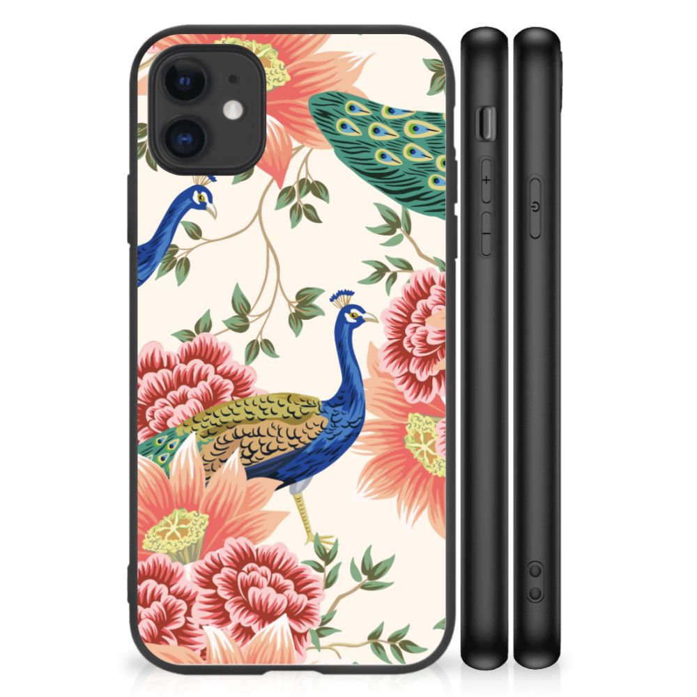 Dierenprint Telefoonhoesje voor iPhone 11 Pink Peacock B2C Telecom