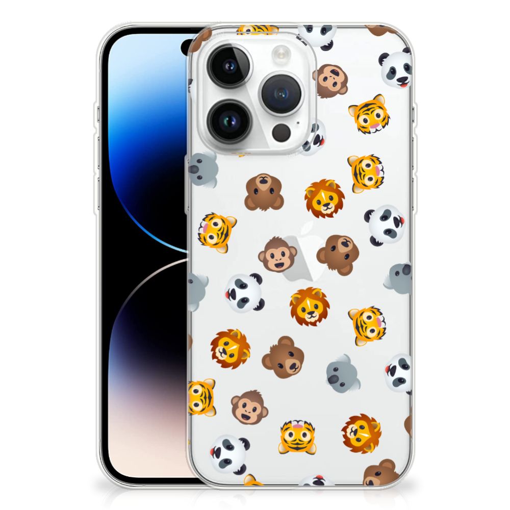 TPU bumper voor iPhone 14 Pro Max Dieren Emojis B2C Telecom