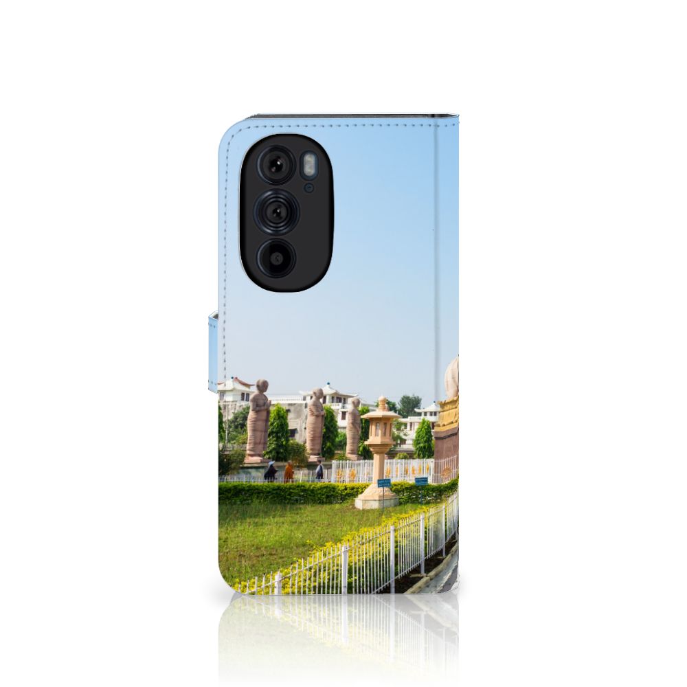 Motorola Edge 30 Pro Flip Cover Boeddha