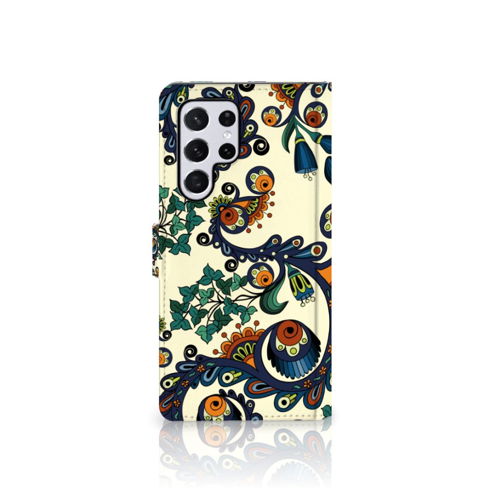 Wallet Case Samsung Galaxy S22 Ultra Barok Flower