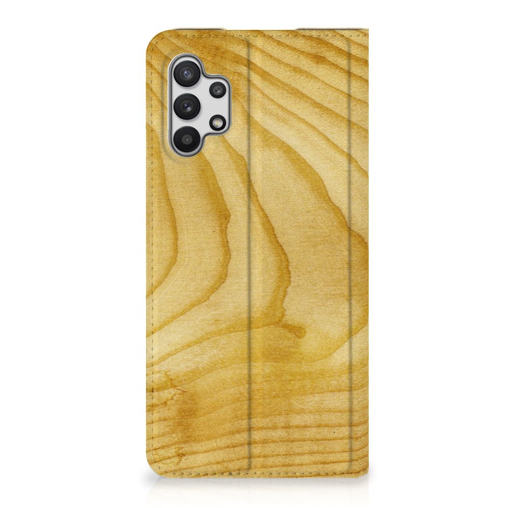 Samsung Galaxy A32 5G Book Wallet Case Licht Hout - B2C Telecom