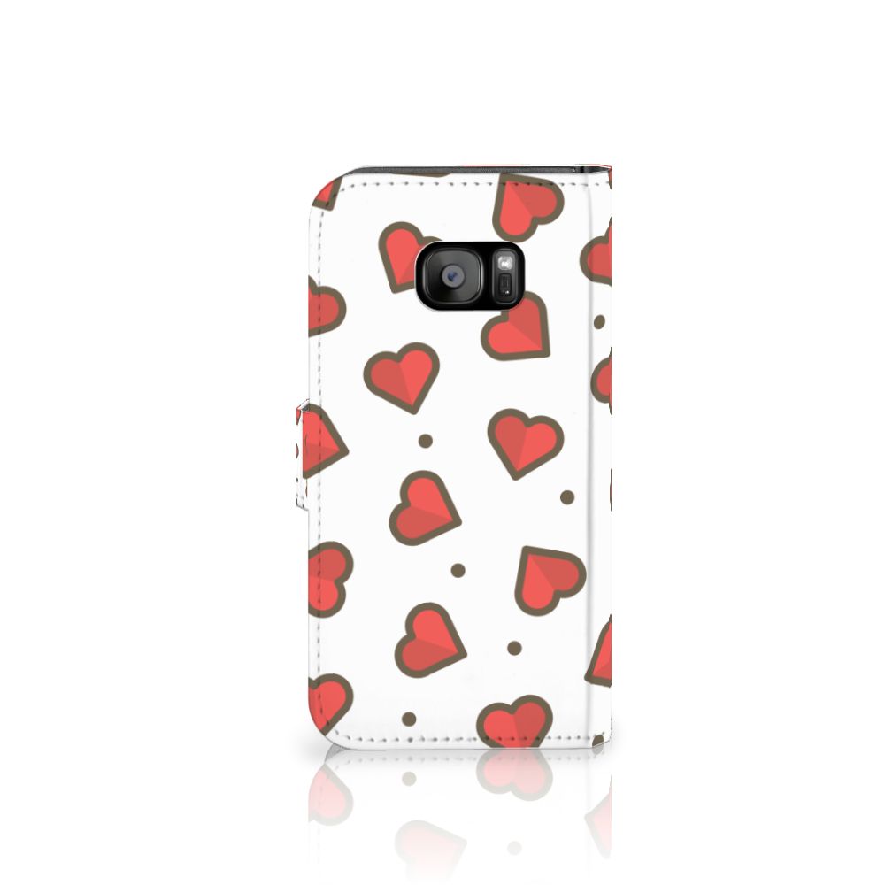 Samsung Galaxy S7 Edge Telefoon Hoesje Hearts