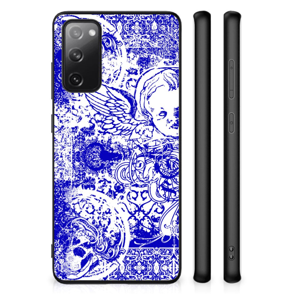 Telefoonhoesje Samsung Galaxy S20 FE Angel Skull Blauw B2C Telecom