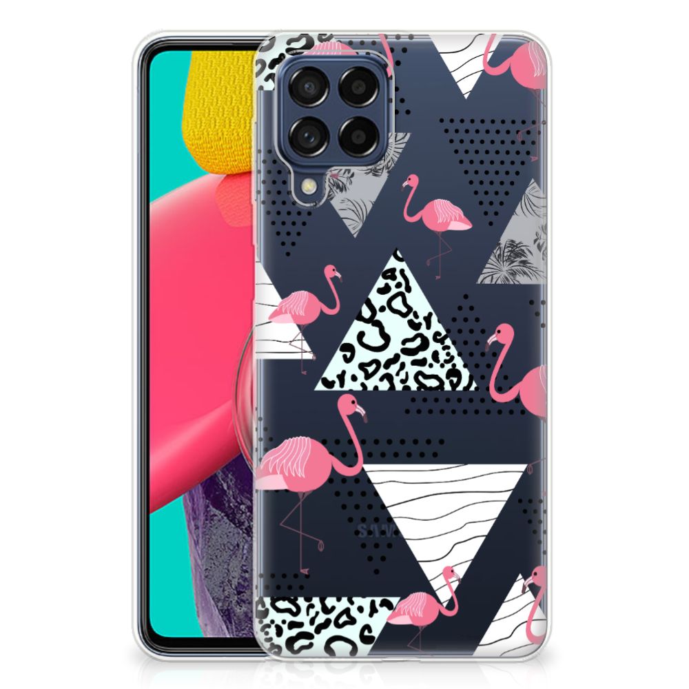 Samsung Galaxy M53 TPU Hoesje Flamingo Triangle