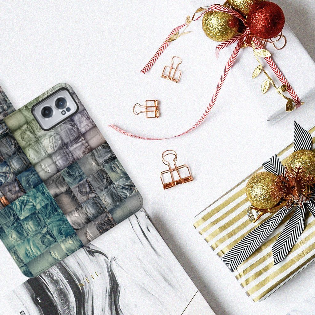 Wallet Case met Pasjes OnePlus Nord CE 2 Spijkerbroeken