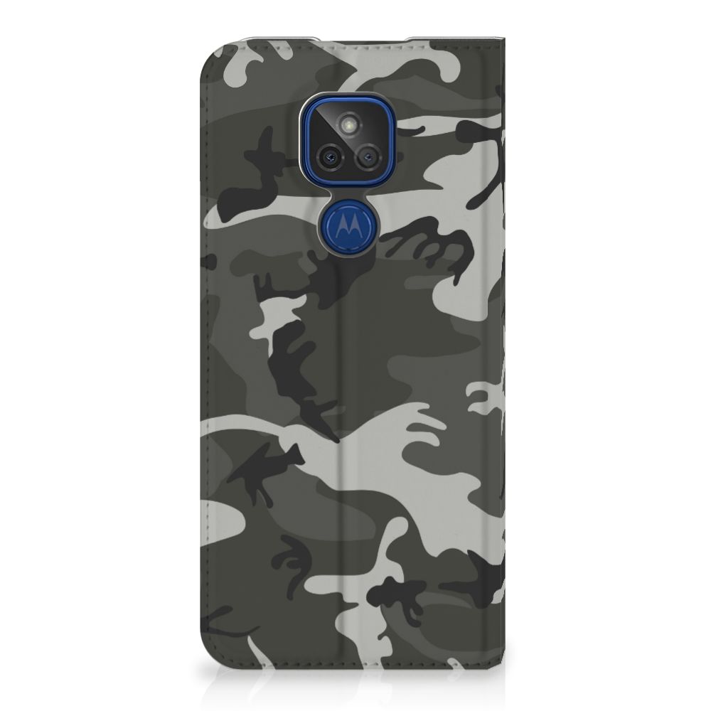 Motorola Moto G9 Play Hoesje met Magneet Army Light - B2C Telecom