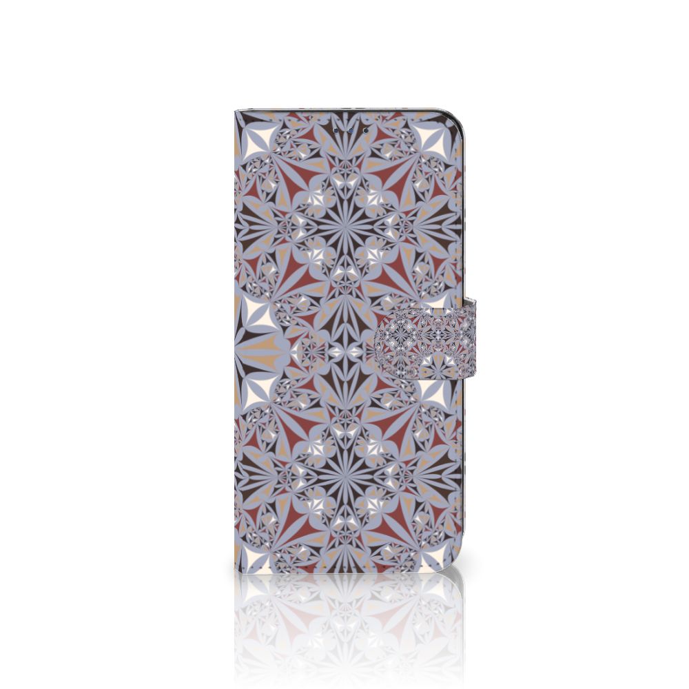 Motorola Moto G22 Bookcase Flower Tiles