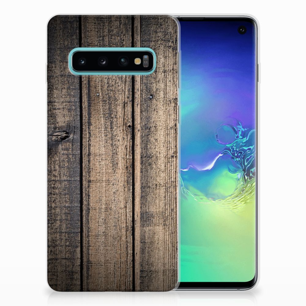 Samsung Galaxy S10 Bumper Hoesje Steigerhout