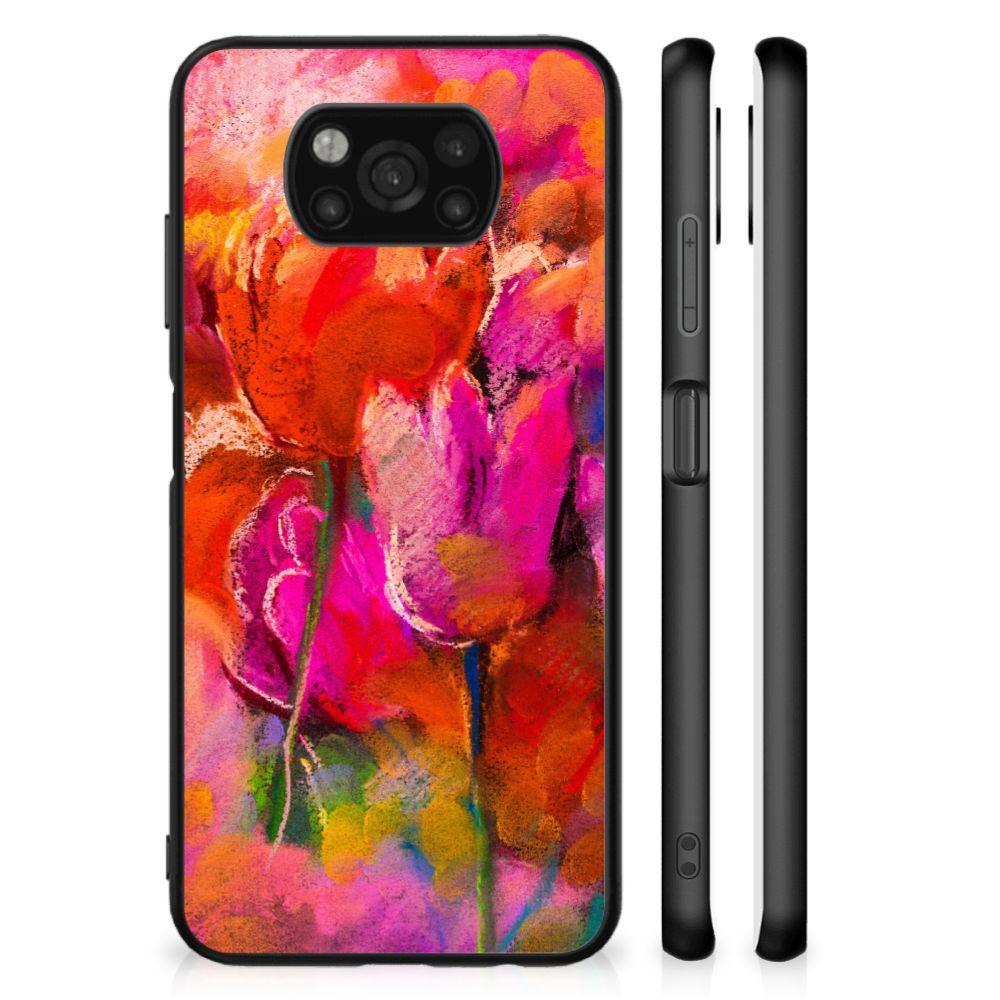 Kleurrijke Telefoonhoesje Xiaomi Poco X3 | X3 Pro Tulips