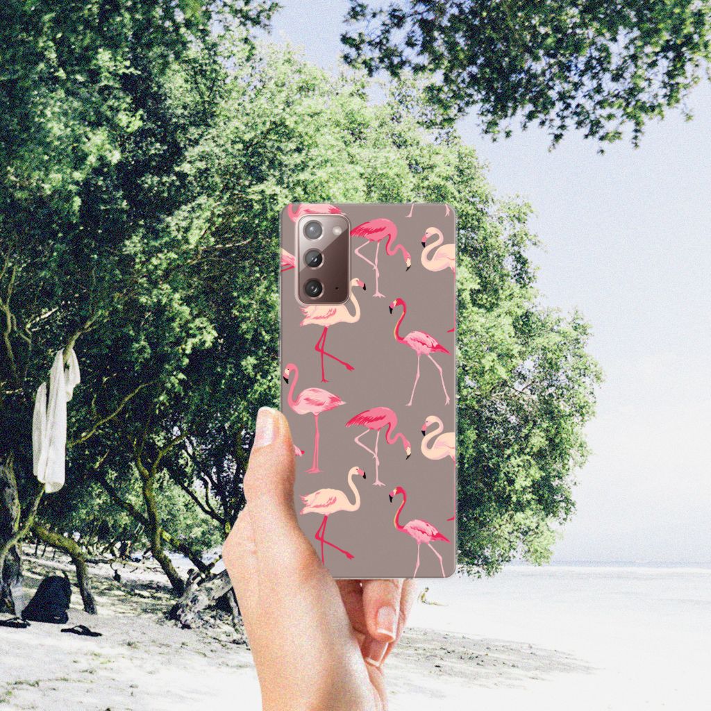 Samsung Note 20 TPU Hoesje Flamingo B2C Telecom