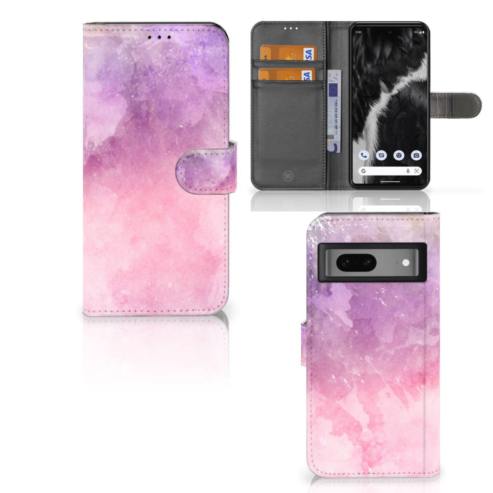 Hoesje Google Pixel 7 Pink Purple Paint