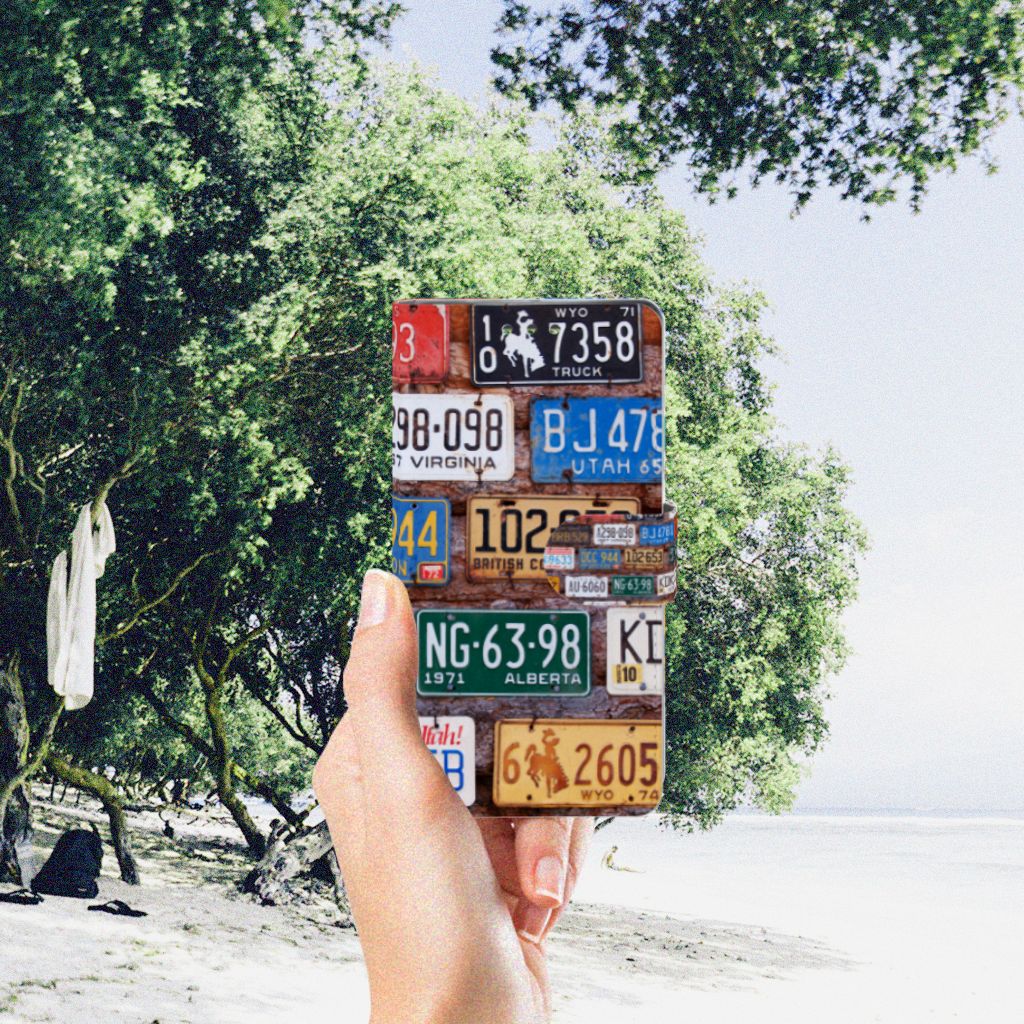 Sony Xperia XZ1 Telefoonhoesje met foto Kentekenplaten