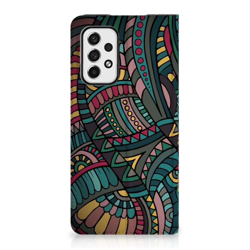 Samsung Galaxy A73 Hoesje met Magneet Aztec - B2C Telecom