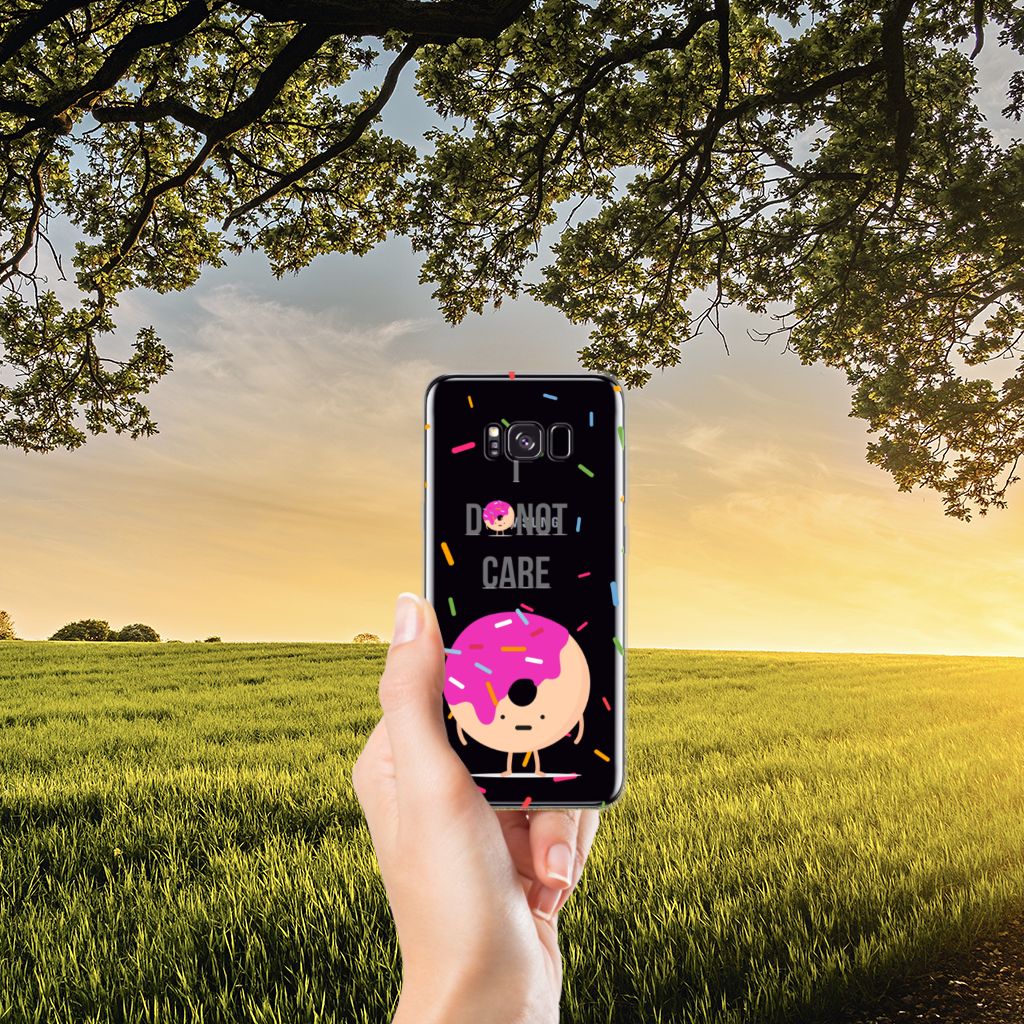 Samsung Galaxy S8 Plus Siliconen Case Donut Roze