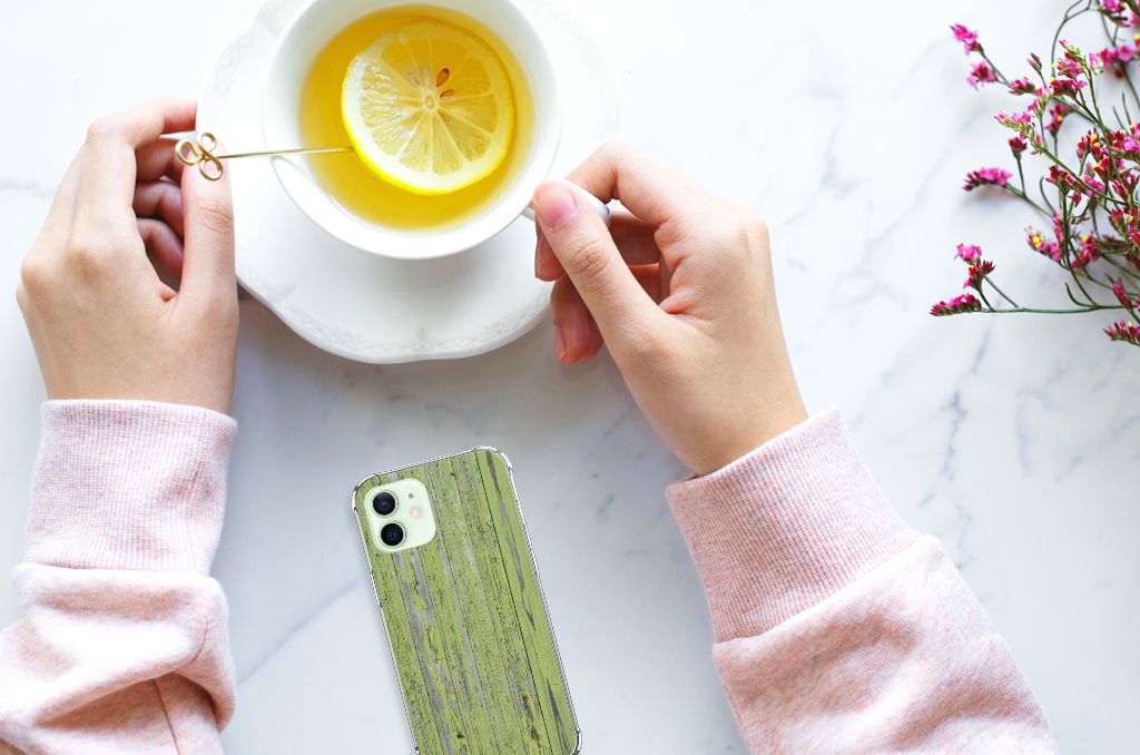 iPhone 12 Mini Stevig Telefoonhoesje Green Wood B2C Telecom