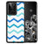Samsung Galaxy S20 Ultra Bumper Case Zigzag Blauw