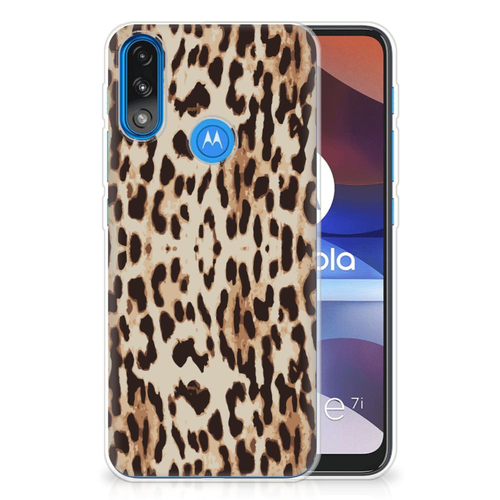 Motorola Moto E7/E7i Power TPU Hoesje Leopard