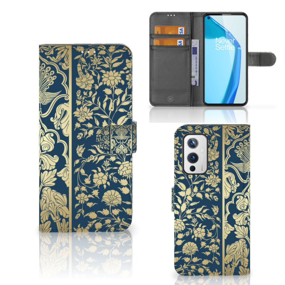 OnePlus 9 Hoesje Beige Flowers