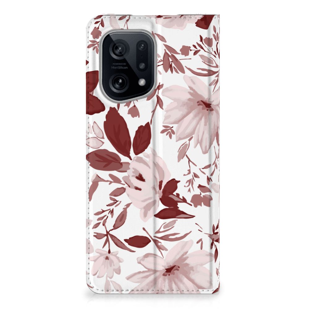 Bookcase OPPO Find X5 Watercolor Flowers - B2C Telecom