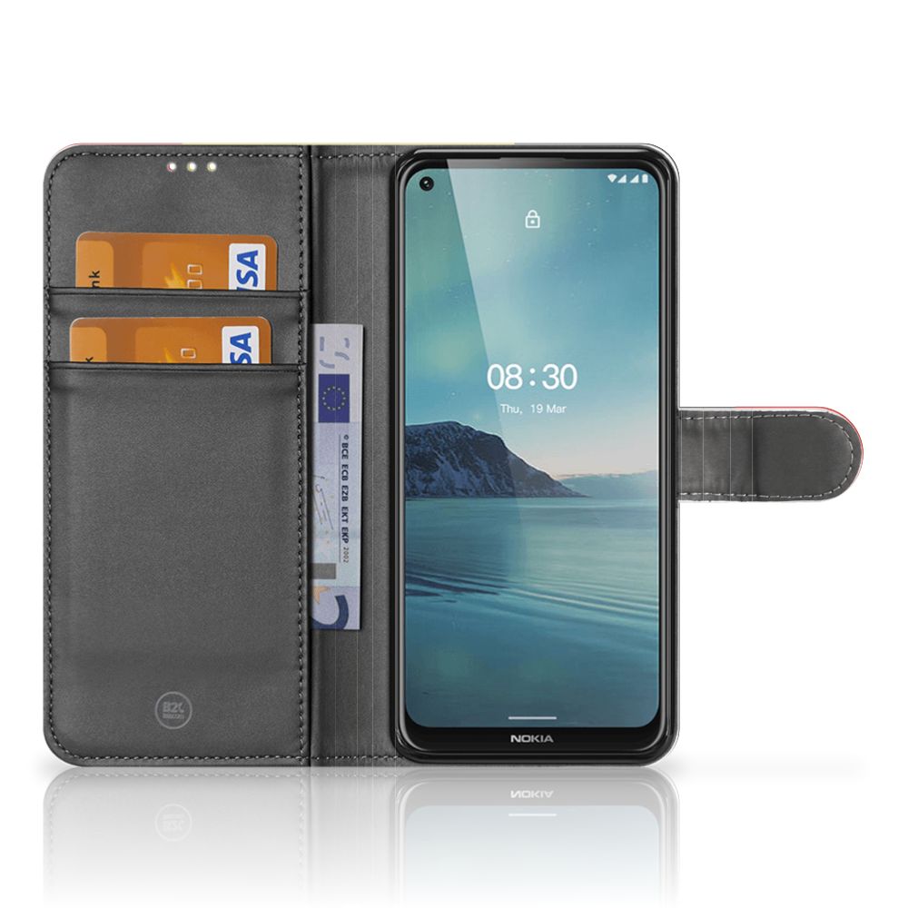 Nokia 3.4 Bookstyle Case Belgische Vlag