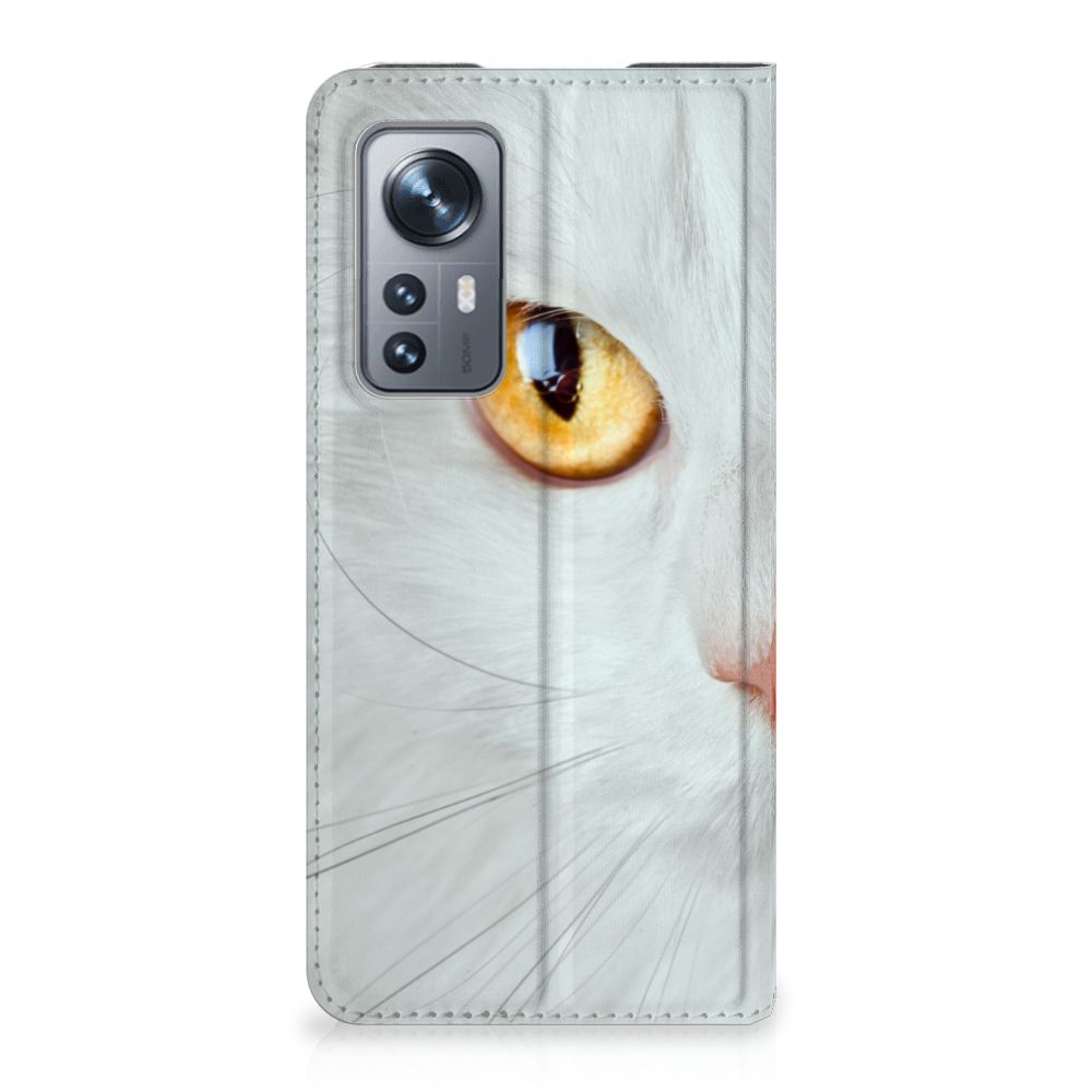 Xiaomi 12 | 12X Hoesje maken Witte Kat - B2C Telecom