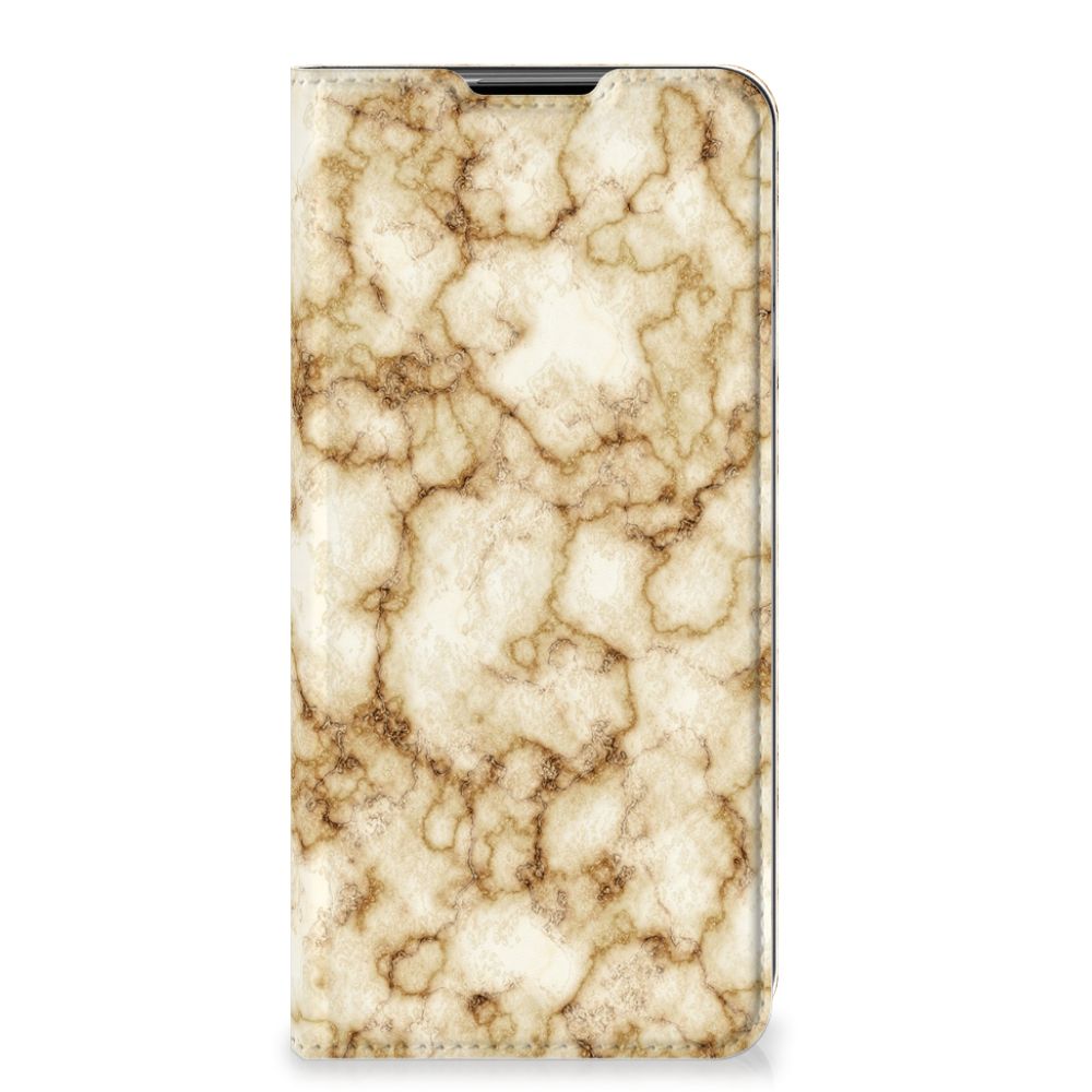 Samsung Galaxy A32 5G Standcase Marmer Goud - B2C Telecom