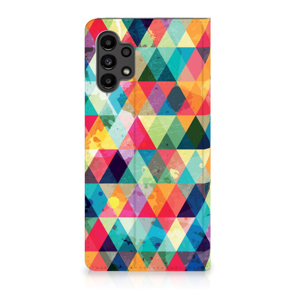 Samsung Galaxy A13 (4G) Hoesje met Magneet Geruit - B2C Telecom