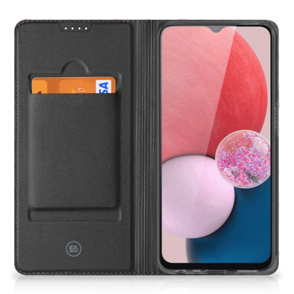 Samsung Galaxy A13 (4G) Smart Cover Pink Flowers - B2C Telecom