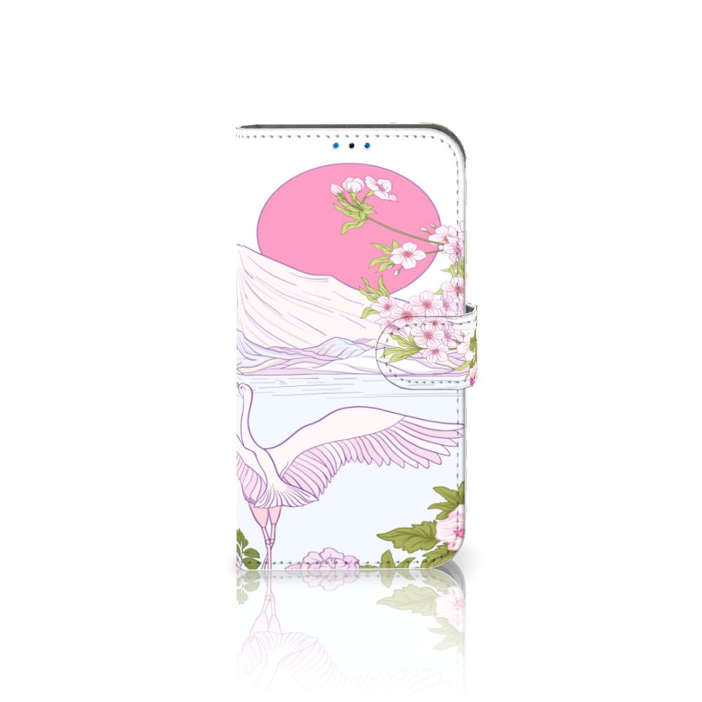 iPhone 14 Pro Telefoonhoesje met Pasjes Bird Standing