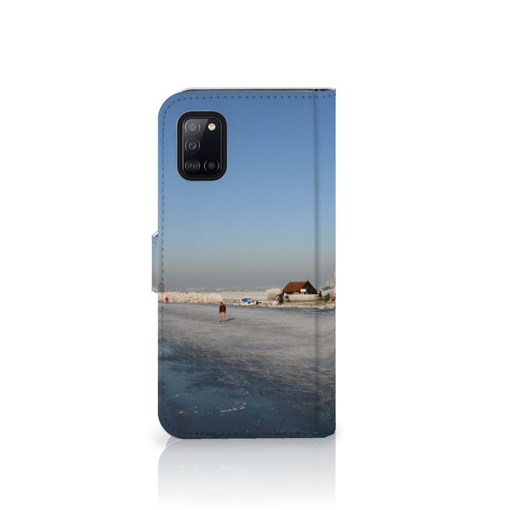 Samsung Galaxy A31 Flip Cover Schaatsers