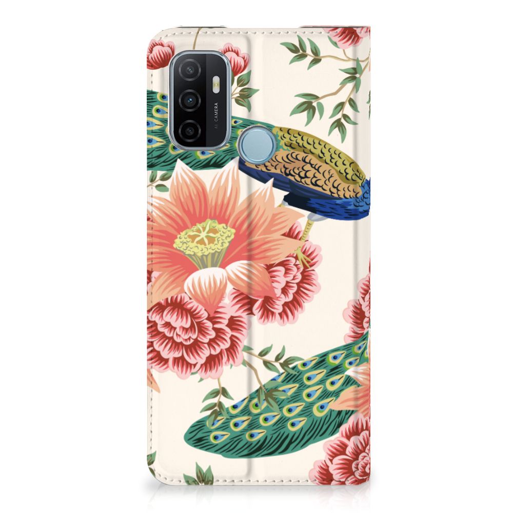 Hoesje maken voor OPPO A53 | A53s Pink Peacock - B2C Telecom
