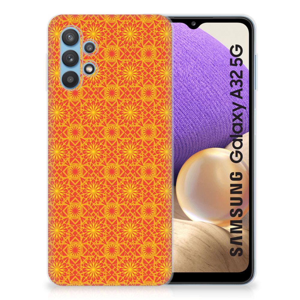 Samsung Galaxy A32 5G TPU bumper Batik Oranje B2C Telecom