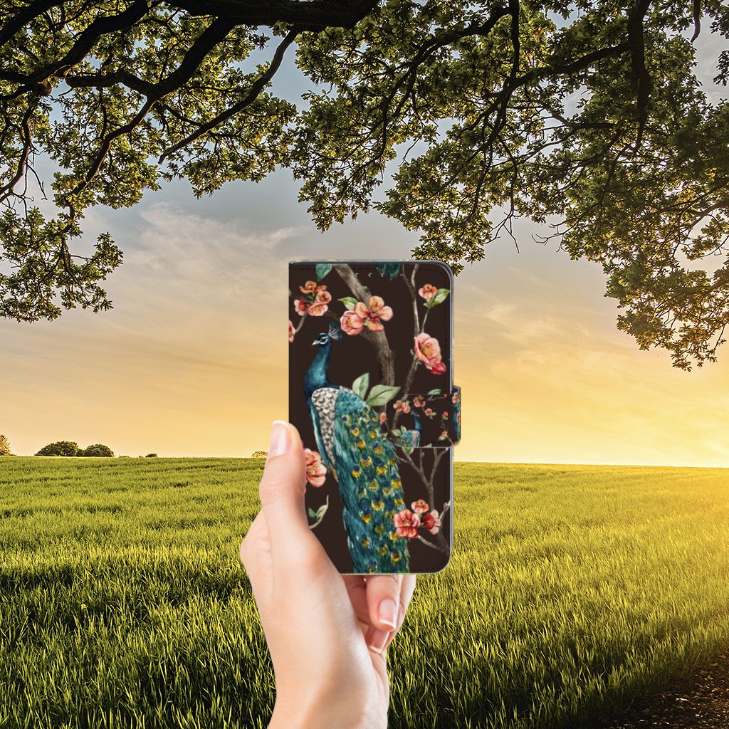 Xiaomi Mi Mix 2s Telefoonhoesje met Pasjes Pauw met Bloemen